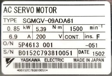 SGMGV-09ADA61 | Yaskawa AC Drives